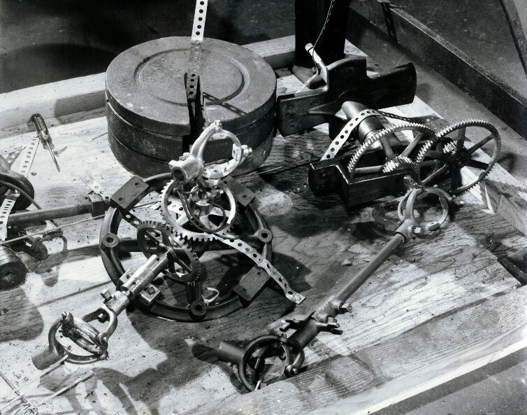 Parts of the historic clock found in storage