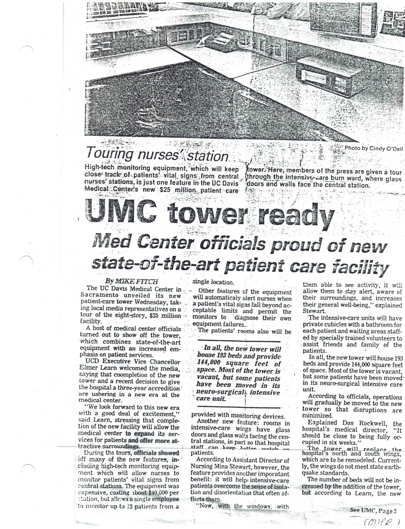 UMC tower ready: Med Center officials proud of new state-of-the-art patient care facility