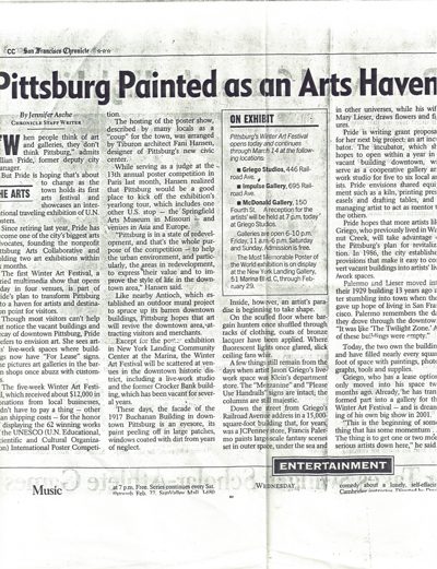 Pittsburg Painted as an Arts Haven, San Francisco Chronicle