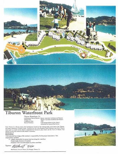 FAIA Nomination: Tiburon Waterfront Park