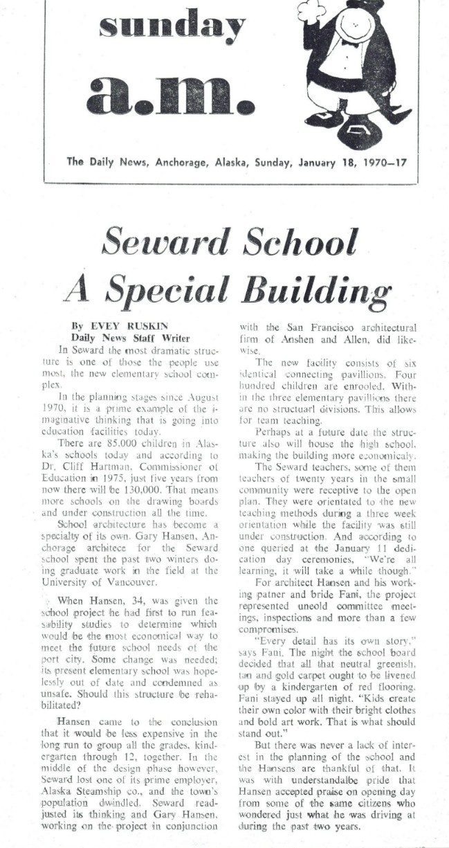 Seward School: A Special Building